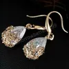 Water Dangle Earrings Crystal Earrings for Women Bridal Engagement Wedding Jewelry Elegant Female Earring Fine Gift