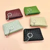 DHL100pcs Coin Purses Women Brief PU Plain Weave Protable Solid Small Wallet Mix Color