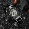 남성용 손목 시계 정비사 시계 럭셔리 빅 브랜드 자동 패션 나선형 양면 스냅 버클 합금 포인터