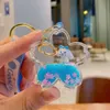Ny Quicksand Jade Dog Toy Keychain Floating Bottle Ornaments Car Keychain Women's Bag Pendant Key Ring Smyckespresent