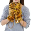 Cinq doigts gants mignon animal tigre griffe mitaines couple chaud doux moelleux complet doigt costume de fête pom-pom girls jouet anniversaire cadeau cinq cinq