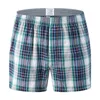 Onderbroek heren ondergoed boksers shorts casual katoen slaap hoogwaardige merken plaid losse comfortabele huiskleding slipjes