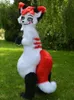 Disfraz de mascota zorro Husky todo en uno de piel media y larga, traje para caminar, Halloween, fiesta, juegos de rol, accesorios de dibujos animados, Fursuit #050