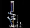 Im Dunkeln leuchtende Bongs zum Rauchen von Glaspfeifen, Wasserpfeifen, Shisha-Rauchwasserbongs, Becherglas, Heady Dab Rigs, Downstem Perc mit 14-mm-Kopf