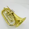 Real Pictures Trombone BB Marching Bariton Messing Nickel -professionelles Musikinstrument mit Case6950261