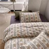 Ins Cotton Knitting Flower Four Piece Set Soft and Skin Can Sleep Art Bedding Set