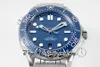 ZF Diver 300m ZF210.30.42.20.03.001 Mens Watch A8800 Automatic Ceramic Pezel Blue Mond