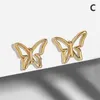 Stud Cute Gothic Gold Color Cz Paved Safety Pin Safe Hoop Earrings For Women Hip Hop Metal Hanging Jewelry AccessoriesStud Dale22 Farl22