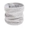 Unisex dzianiny ciepły szalik zima jesienna pierścionek Kobiety bandana solidna polar mężczyźni