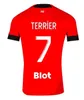 Versão do jogador Stade Rennais 22 23 Jerseys de futebol Rennes Maillot de Foot 2022 2023 Sulemana Bourigeaud Terrier Guirassy Aguerd Traore Men Kit Kit Camas de futebol