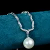 Smycken halsband hänger pärlor sterling silver hänge halsband halsband med snygga färska mångsidiga tillbehör