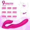 Erotische strapless strap-on dildo vibrators voor vrouwen dubbele hoofden vibrerende penis lesbisch speelgoed volwassen sexy koppels