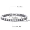 Luxury 4mm Cubic Zirconia Tennis Bracelets Iced Out Chain Wedding Bracelet For Women Men Gold Sier Color Bracelet