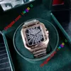 dropshipping-Golg Mens Watches Square Skeleton 39mm size Watch All Stainless Steel Casual Business Quartz WristWatch