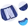 3 pièces ensemble enfants garçons maillots de bain dessin animé chien imprimé maillot de bain à manches courtes col rond t-shirts hauts et bonnet de bain bonnet et short trois conception mignonne