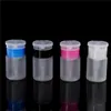 Storage Bottles & Jars 60ML Portable Nail Polish Remover Alcohol Liquid Press Pumping Bottle Art UV Gel Cleaner Empty Plastic Container Tool