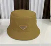 Designer Nylon Bucket Hats Caps for Women and Men 9 colors Good Quality luxury Ladies Mens Unisex Metal Triangle Fitted Sun Hat Fisherman