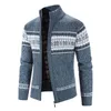 Men's Sweaters Men's Autumn Winter Warm Cashmere Wool Zipper Cardigan Sweater Man Casual Kintted Sweatercoat Jacket ClothingMen's