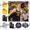 Xflsp College Custom Michigan Wolverines Maillot de basket cousu Nik Stauskas Trey Burke Gary Grant Cazzie Russell Glen Rice Jalen Rose Iggy