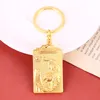 Keychains Chinese Zodiac Tiger Jaar Key Ring Pendant Lucky Car Keychain Souvenir Gifts Baghouder DecorkeyChains