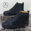 Desginer Sneakers Rivet Chaussure Clouté Spikes Casual Chaussures Femmes Hommes Sneaker Plateforme En Cuir Baskets Insider Argent Haute Couture Pointure 34-48