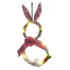 Party Decoration Decorations Wall Ornaments Rattan Circle Festival Easter Wreath Ears Decorating LED Lights