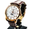 Orologi da polso Orologio meccanico da uomo vintage Orologi automatici da uomo di lusso Classico 42mm Fasi lunari impermeabili luminose 2022