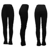 Kadın pantolon capris dantel yığılmış eşofmanlar kadın Tayt Pileli Bodycon Egzersiz Pantolon 2022 Moda Yüksek Bel Pantswomen