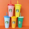 High Quality Starbucks Tumbler 30 pieces 710ML sizes Venti 24 fl oz 20 ounces sippy cups Heat-resistant Drinking Environmental Angel Goddess Mug Recyclable Portable