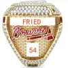 9 Spelare Namn Ring Soler Freeman Albies 2021 2022 World Series Baseball Braves Team Championship Rings with Tood Display Box Souvenir Mens Fan Gift