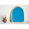 Spiegels rattan hangende muurspiegel innovatieve kunstdressing make -up voor ingang 2xpemirrors