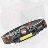 Headlamps Led + Cob Dual Purpose Strong Light Front Head Lamp With Magnet Built-in Lithium Battery Usb Charging Mini Work