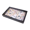 Jewelry Pouches Bags Velvet 100 Slots Ring Earrings Display Box Showcase Storage Case Holder Tray Organizer Boxes With Lid LXHJewelry177d