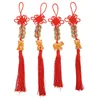 Nyckelringar 4st kinesiska knutar tigerhängen delikat för Spring FestivalKeychains