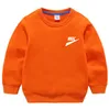 Cotton children's sweatshirt boys and girls baby spring and autumn new long-sleeved round neck solid color