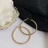 925 Silver Plated Round Thin Hoops Huggie Rhinestones Crystal Circle Hoop Earrings For Women