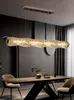 Роскошная столовая светодиодная хрустальная люстра творческий дизайн батон