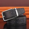 Belts High Quality Designer Stainless Steel Pin Buckle Luxury Balck Men Cowhide Cintos Masculinos Casual Waist Strap WaistbandBelts