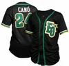 Custom Man Baseball #23 Fernando Tatis Jr. #22 Miguel Sano Estrellas Orientales Jersey Ed Black Green Size S-XXXL