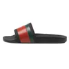 med Box Luxurys Designers Sandals Men Women Classic Slipper Floral Brocade Slides Flats L￤dergummiv￤rmor Platform Flip Flops Low Heel