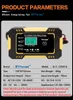 Nouveau chargeur de batterie de voiture entièrement automatique 12V 6A chargeur de réparation d'impulsion de charge rapide Intelligent pour AGM GEL acide de plomb humide