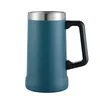 24 Oz Beer Mug Stainless Steel Ice Beer Cups Double Wall Vacuum Insulated Camping Travel Tumbler Cup With Handle