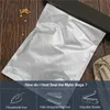 5 Gallon Aluminum Foil Bag for Food Storage Stand-Up Zipper Resealable Bags Heat Sealable Foods Storage Pouch