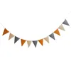 Striscioni arcobaleno Stamina triangolare in feltro assemblata Multicolore Decorazioni per feste di compleanno colorate Forniture per bambini Set MJ0535