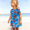 Mädchenkleider Little Maven 2022 Baby Mädchen Sommer Hübsches Kleid Baumwolle Blaue Wassermelone Kinder Freizeitkleidung für Kinder 2-7 JahreMädchen