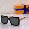 New Designer Mens or Womens Sunglasses Z1481E Fashion Classic Square Sunglasses Gold and Silver Chain Temples Daily Casual Outdoor UV400 Protection With Box