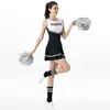 Tema kostym sexig cheerleading flicka uniform high school cheer glee women cheerleader costumes cosplay fancy kl￤nningsdr￤kt