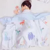 Couverture en coton doux climatisation couverture enfants fleur imprimé enfants bébé confort sieste couvertures maternelle couette