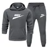 2022 Mäns uppsättningar vårhöstmärke män spårar mode sportkläder casual man två bitar set hoodies byxor sport kostym s-3xl