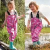 2 ~ 11 Jahre Kinder Jungen Mädchen Regenoverall Wasserdichte Kleinkind Regenhose Outdoor Sport Overall Kleidung Mit Futter Kinder Latzhose